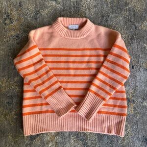 La Ligne Pink and Orange Striped Sweater